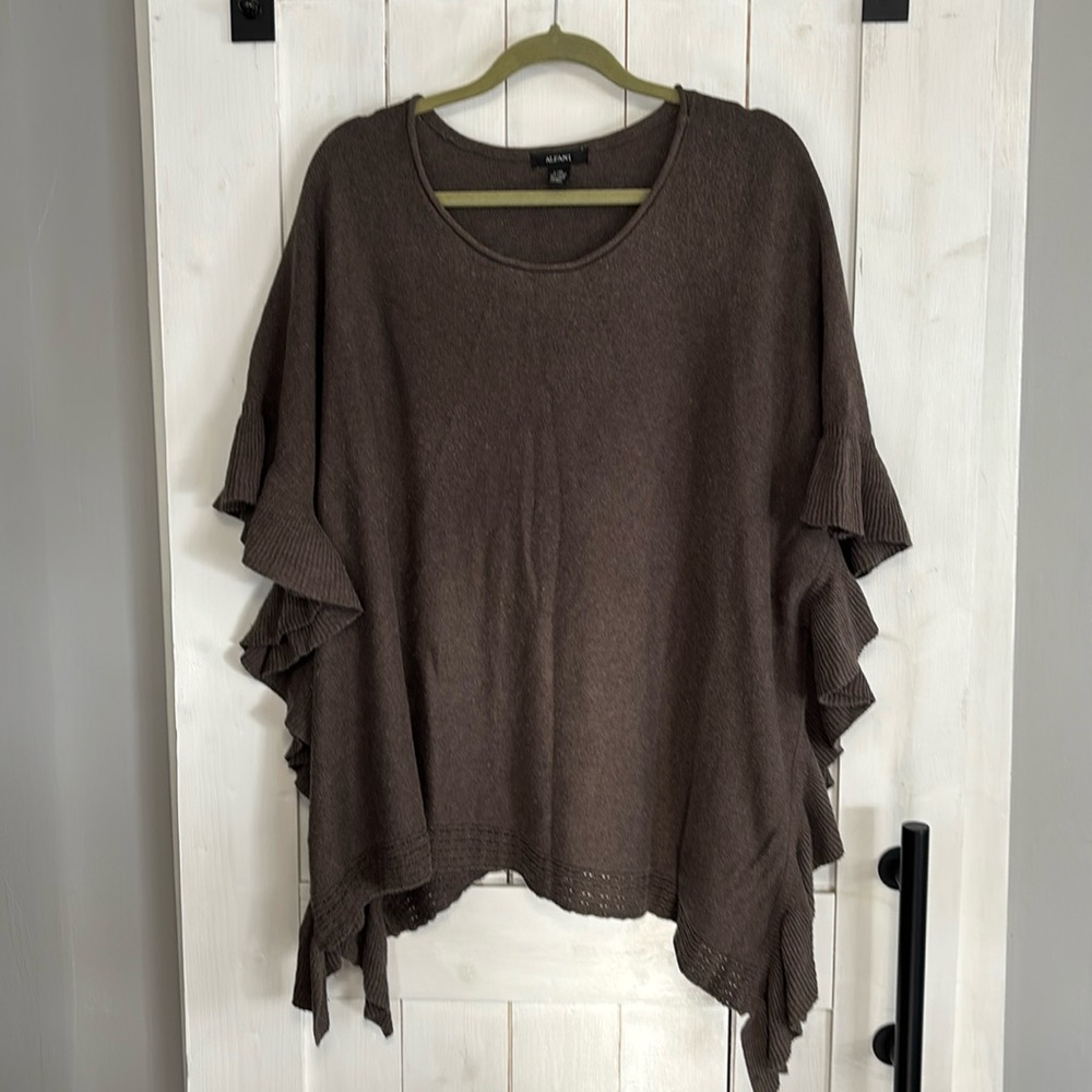 Alfani - Poncho Style Sweater - light brown